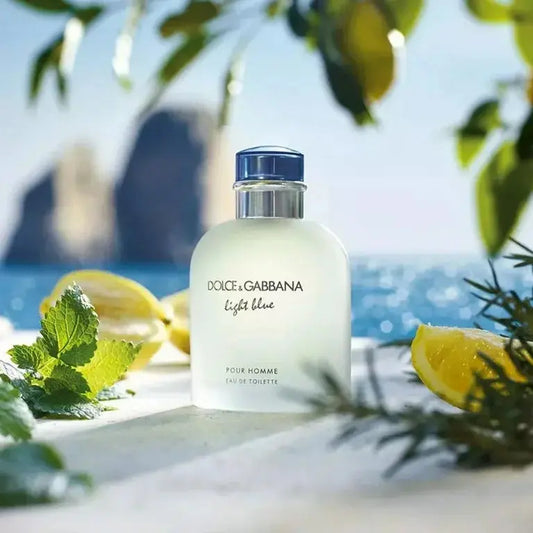Light Blue D&G EDT bottle detail
