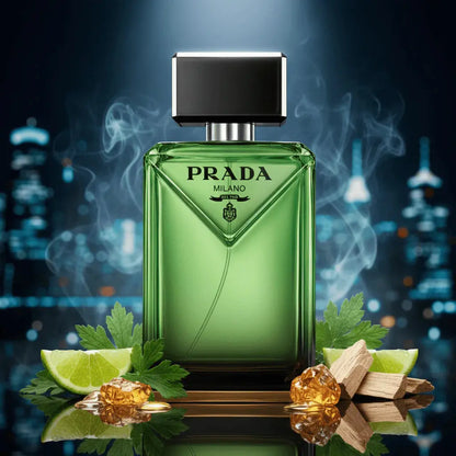 Paradigme by Prada perfume bottle detail