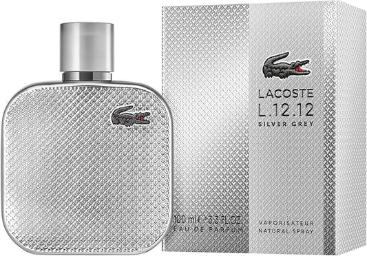 Silver Grey by Lacoste for Men 3.3oz EDP Spray bottle
