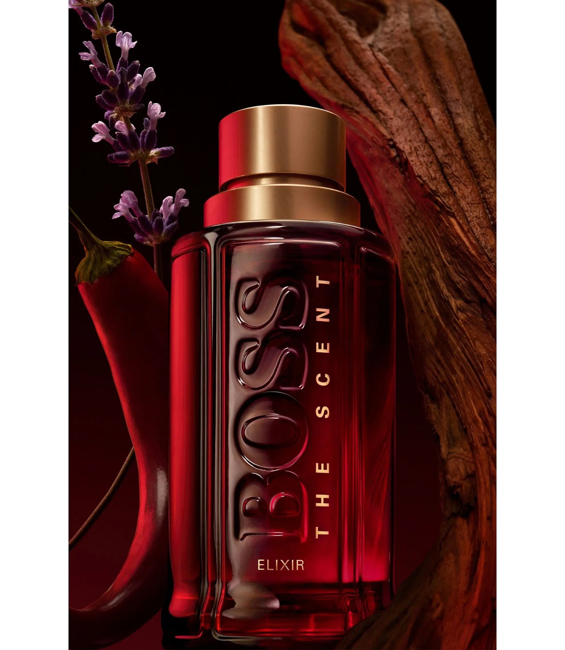 The Scent Elixir by Boss for Men 3.3oz EDP perfume bottle