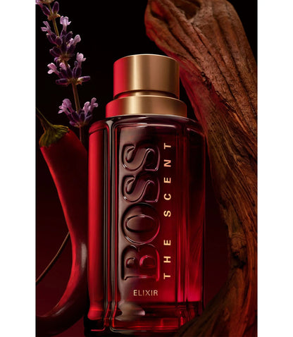 The Scent Elixir by Boss for Men 3.3oz EDP perfume bottle
