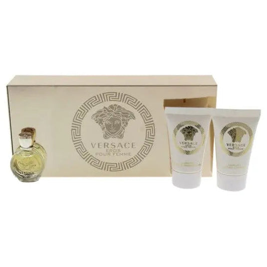 Versace Eros Femme mini set for women 3pc 0.17oz EDP perfumes