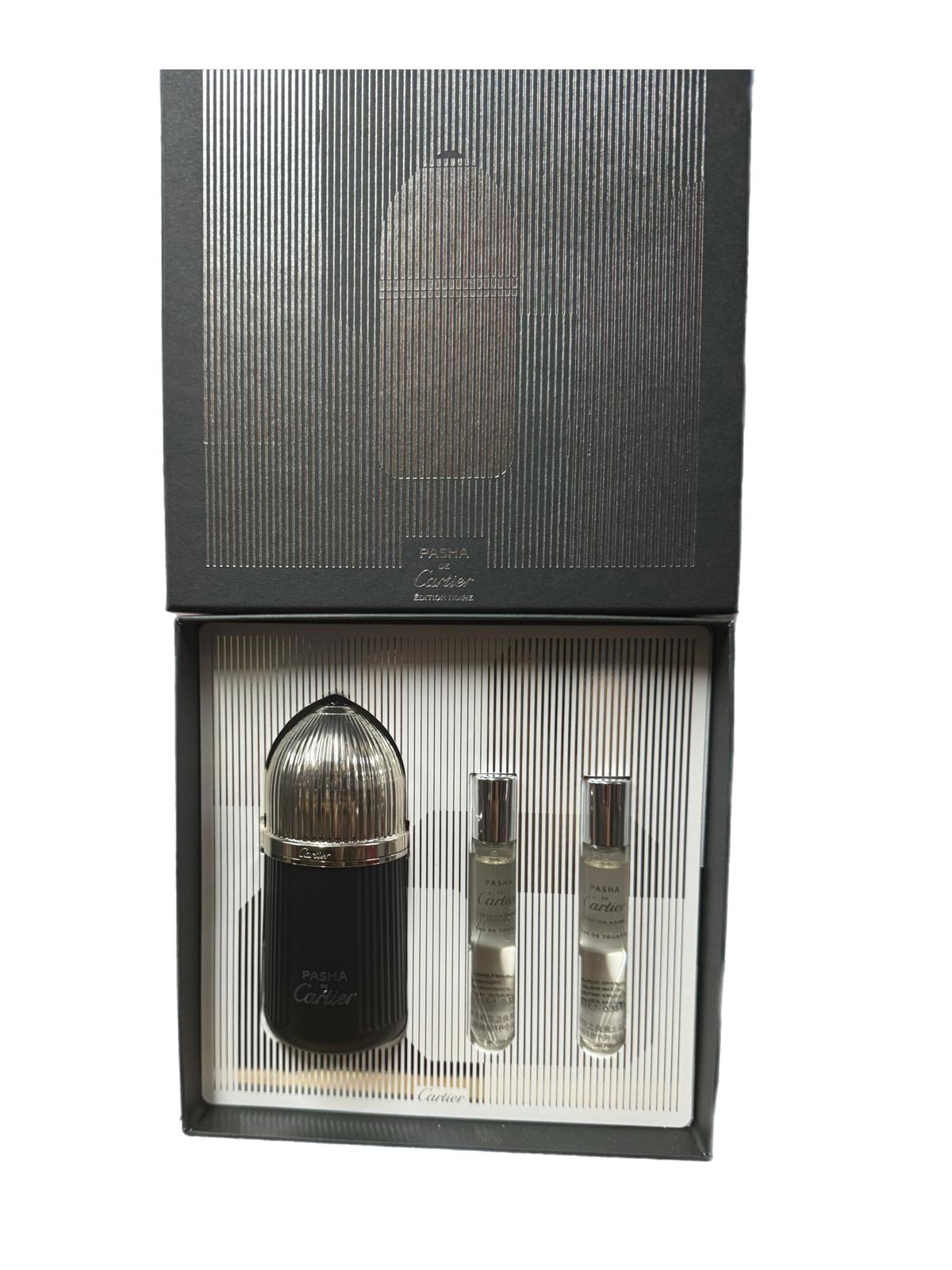 Cartier Pasha Noir 3-Piece Set 3.3oz Men EDT Spray by Cartier
