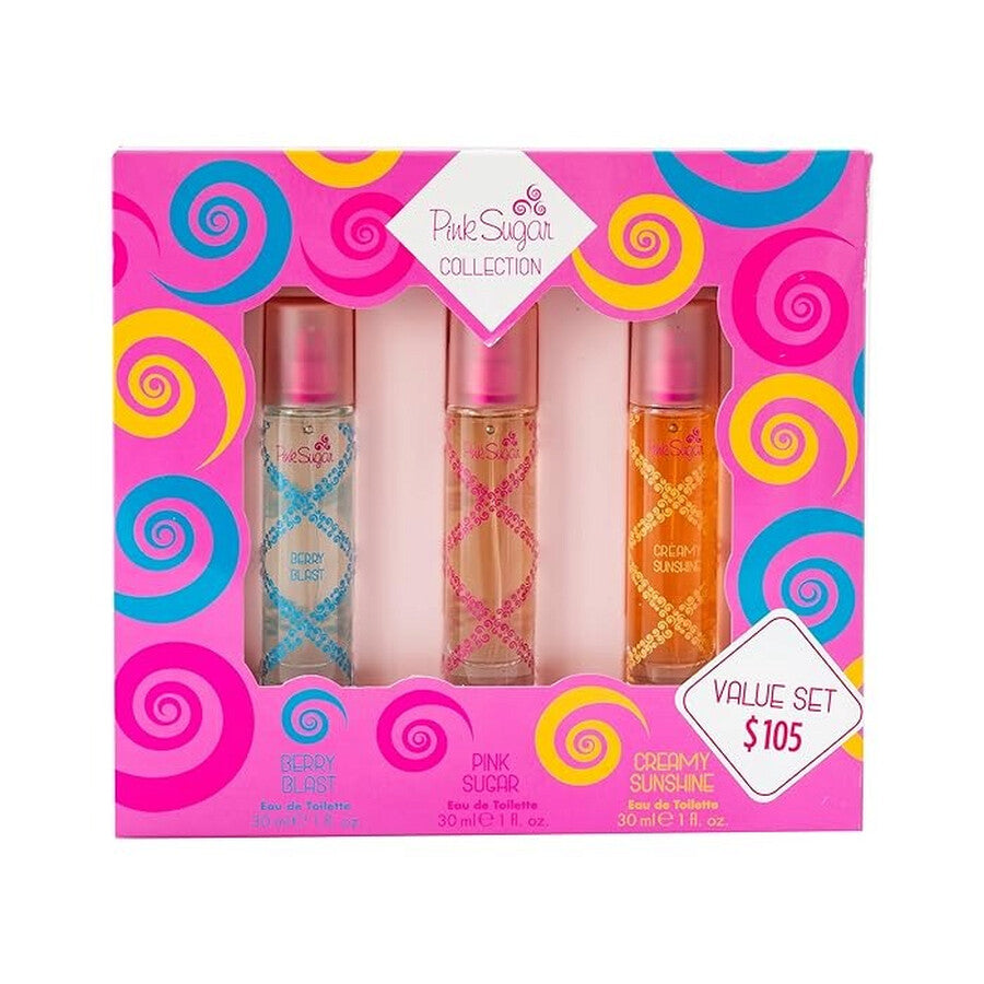 Pink Sugar Mini Set 3X1.0oz Women EDT by Aquolina