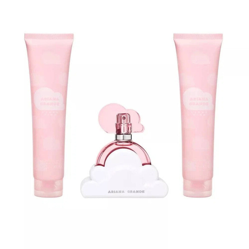 Ariana Grande Cloud Pink 3-Piece Set 3.4oz Women EDP Spray by Ariana Grande