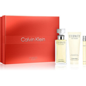 Calvin Klein Eternity 3-Piece Set 3.3oz Women EDP Spray by Calvin Klein