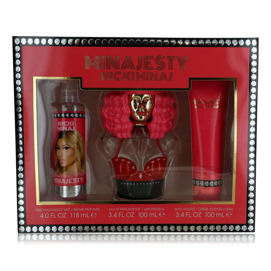 Nicki Minaj Minajesty 3-Piece Set 3.4oz Women EDP Spray by Nicki Minaj