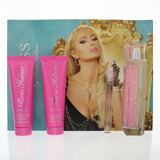 Paris Hilton Heiress 4-Piece Set 3.4oz Women EDP Spray by Paris Hilton