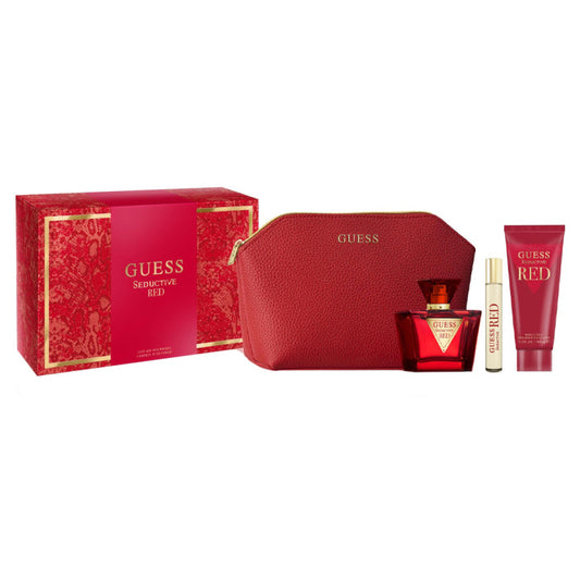 Guess Seductive Red 4-Piece Set 2.5oz Women EDT Spray by Guess