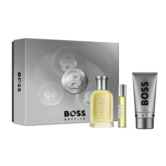 Hugo Boss Bottled 3-Piece Set 3.3oz Men EDT Spray by Hugo Boss
