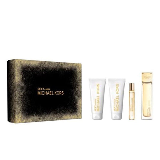 Michael Kors Sexy Amber 4-Piece Set 3.4oz Women EDP Spray by Michael Kors