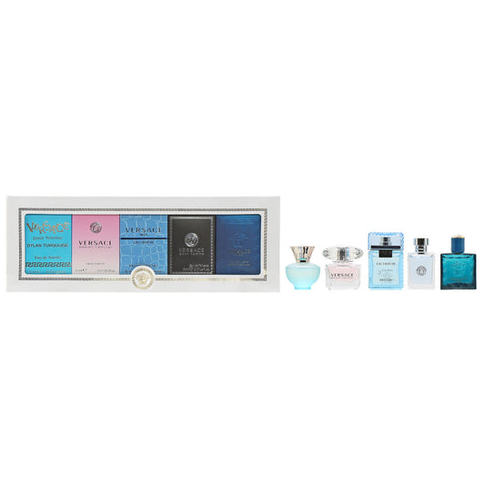 Versace Mini 5x0.17oz Unisex EDT Splash by Versace