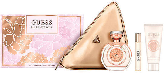 Guess Bella Vita Rosa 4-Piece Set 3.4oz Women EDT Spray by Guess